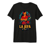 La Jefa The Boss in Spanish Funny Mexican Quote Premium T-Shirt