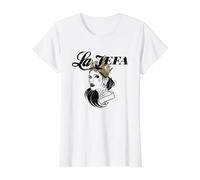 LA JEFA with Her Golden Crown Value Graphic T-Shirt, Women, White, XS