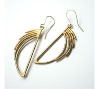 LA Jewellery Frank Lloyd Waterfall Recycled Brass Earrings