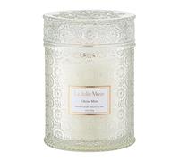LA Jolie Muse Citrus Mint Scented Candle 19 oz, 90 Hours,Long Burning Candle, Large Jar Candle for Home, Natural Soy Wax, Wood Wicked Scented Candle Gifts for Women & Men
