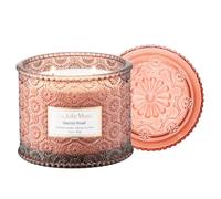 LA Jolie Muse Santal Rosé Candle, Candles for Home Scented, Large 2-Wick Soy Candle, Scented Candle Gifts, Clean Burning Candles, 12 Oz