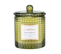 LA Jolie Muse Starlit Golden Fir Candle, Candles for Women, Cedarwood Scented Candle Gift, Holiday Candles for Home Scented, 75 Hours Long Burning, 10 oz