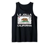 La Jolla California Flag Design La Jolla San Diego CA Flag Tank Top