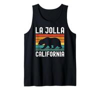 La Jolla California San Diego Retro Coast Cliff Beach 858 SD Tank Top