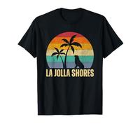La Jolla Shores California CA Vintage Retro Souvenirs Dog T-Shirt