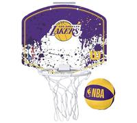 LA Lakers Mini Basketball Hoop Set Wilson Purple One Size