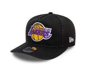 LA Lakers Washed Golfer Adjustable Black Cap