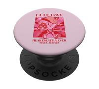 La Le Love - Heartbeats 4 Ever (Retro Graphic) PopSockets Adhesive PopGrip