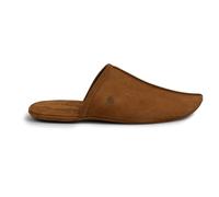 La Leche, Kazakh Style Slippers, Shoes for Home, Indoor House Shoes With Memory Foam, Full Grain Leather, Handmade, Swayze Suede, 13