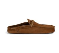 La Leche, Mule Boat Shoes, Indoor Scuff Slippers, Shoes for Home, Full Grain Leather & Memory Foam, Handmade, Swayze Suede, 9 UK