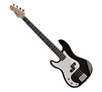 LA Left Handed Bass Guitar by Gear4music, Black