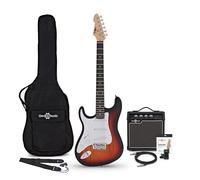 LA Left Handed Electric Guitar Sunburst 10W Guitar Amp & Accessory Pack