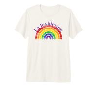 La lesbienne: LGBT Queer arc-en-ciel rétro Premium T-Shirt