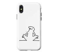 La Linea Yoga line drawing Meditation Funny Design Case for iPhone X/XS