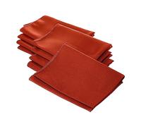 LA Linen 10-Pack Poly Poplin Napkin, Soft Cloth Napkins, Washable Reusable Napkins, Stain and Wrinkle Resistance Table Napkins for Dinner, Wedding, Parties, 18 by 18-Inch, Rust