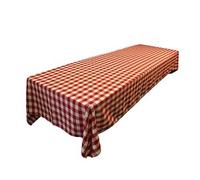 LA Linen Polyester GINGHAM Checkered Rectangular Tablecloth, 60 x 144-Inch