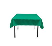 LA Linen Polyester Poplin Square Tablecloth, 52 by 52-Inch, Jade