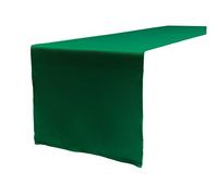 LA Linen Polyester Poplin Table Runner 14 by 108-Inch, Green Emerald, 35.56 x 274.3 x 0.04 cm