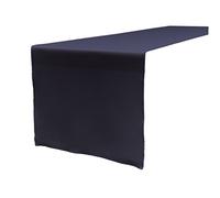 LA Linen Polyester Poplin Table Runner 14 by 108-Inch, Navy Blue, 35.56 x 274.3 x 0.04 cm