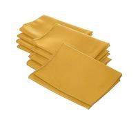 LA Linen Poplin Napkin, Polyester, Gold, 18 x 18-inch, Pack of 10