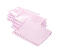 LA Linen Poplin Napkin, Polyester, Light Pink, 18 x 18-inch, Pack of 10