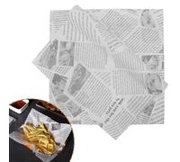 La Llareta Greaseproof Paper, 100 Sheets Baking Wrapping Paper, Food Basket Liners, Deli Paper for Cakes, Breads, French Fries, Sandwiches, Pizza, Burgers, Hot Dogs (25 * 25 cm)