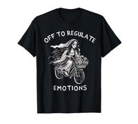La Llorona Off to Regulate Emotions Funny Latino Folklore Value Graphic T-Shirt, Men, Black, M