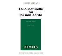 La Loi naturelle ou Loi non écrite