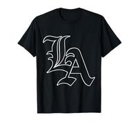 LA | Los Angeles, California | White Text, Classic, Vintage T-Shirt