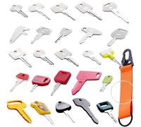 La Macaza No-Duplicate Heavy Equipment Keys Master Set, Construction Ignition Key Set Fit Yanmar, Kubota, Case, JCB, JD, CAT, Hyster For Operators & Construction Workers