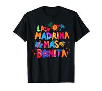 La Madrina Mas Bonita Godmother Gifts For Women Heart T-Shirt
