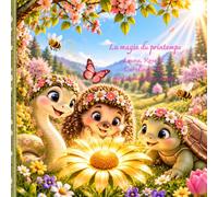 La magie du printemps: Louna, Rose et Caroline et la mystérieuse fleur dorée