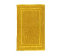 La Maison 100% Cotton Super Soft and Absorbent Bath Mat Shower Mat 50cms x 80cms Hotel Frame Stripe Border (Mustard)