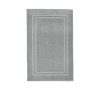 La Maison 100% Cotton Super Soft and Absorbent Bath Mat Shower Mat 50cms x 80cms Hotel Frame Stripe Border (Grey)
