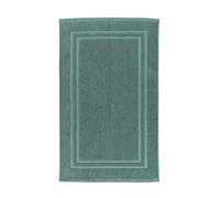 La Maison 100% Cotton Super Soft and Absorbent Bath Mat Shower Mat 50cms x 80cms Hotel Frame Stripe Border (Sage Green)