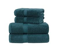 La Maison 100% Egyptian Cotton 600GSM Superior Towel Bale Set Hand Towel Bath Towel 4 Piece Super Soft Everyday Use (Jade)