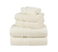 La Maison 100% Egyptian Cotton 600GSM Superior Towel Bale Set Hand Towel Bath Towel 6 Piece Super Soft Everyday Use (Cream)