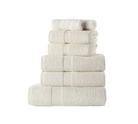 La Maison 100% Egyptian Cotton 600GSM Superior Towel Bale Set Hand Towel Bath Towel 7 Piece Super Soft Everyday Use (Cream)