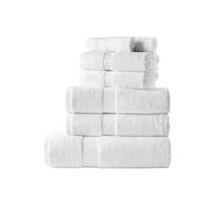 La Maison 100% Egyptian Cotton 600GSM Superior Towel Bale Set Hand Towel Bath Towel 7 Piece Super Soft Everyday Use (White)