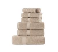 La Maison 100% Egyptian Cotton 600GSM Superior Towel Bale Set Hand Towel Bath Towel 7 Piece Super Soft Everyday Use (Stone)