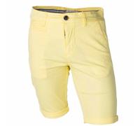 La Maison Blaggio Venili Men's Pale Yellow Chino Shorts, Yellow, 33W