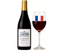 La Maison Bleue GSM - Grenache Syrah Mourvèdre Red Blend - Elegant French Wine, Smooth & Full-Bodied - Product of France - 750ml Bottle