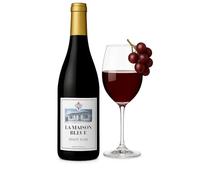 La Maison Bleue Pinot Noir - Elegant French Red Wine - Smooth & Fruity - Premium Product of France - 750ml Bottle