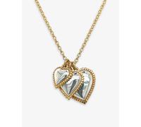 La Maison Couture Womens Gold Ana Verdun Heart Cluster 22ct Yellow Gold-plated Vermeil Sterling-silver Pendant Necklace