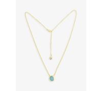 La Maison Couture Womens Gold Niin Lu Flip 18 Carat Yellow Gold-plated 925 Sterling Silver Aquamarine Pendant Necklace