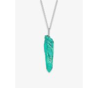 La Maison Couture Womens Green the Rock Hound Wand Ceramic-coated Recycled Sterling-silver Pendant Necklace 1 Size