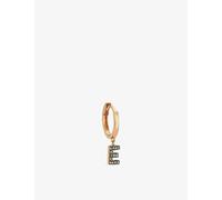La Maison Couture Womens La Maison Couture Selda Initial E 14ct Rose-Gold and Diamond Single Earring Rose Gold 1 Size
