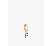 La Maison Couture Womens La Maison Couture Selda Initial F 14ct Rose-Gold and Diamond Single Earring Rose Gold 1 Size