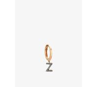 La Maison Couture Womens La Maison Couture Selda Initial Z 14ct Rose-Gold and Diamond Single Earring Rose Gold 1 Size