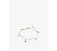 La Maison Couture Womens La Maison Couture x With Love Darling Planet 14ct Yellow Gold-Plated Charm Bracelet Gold